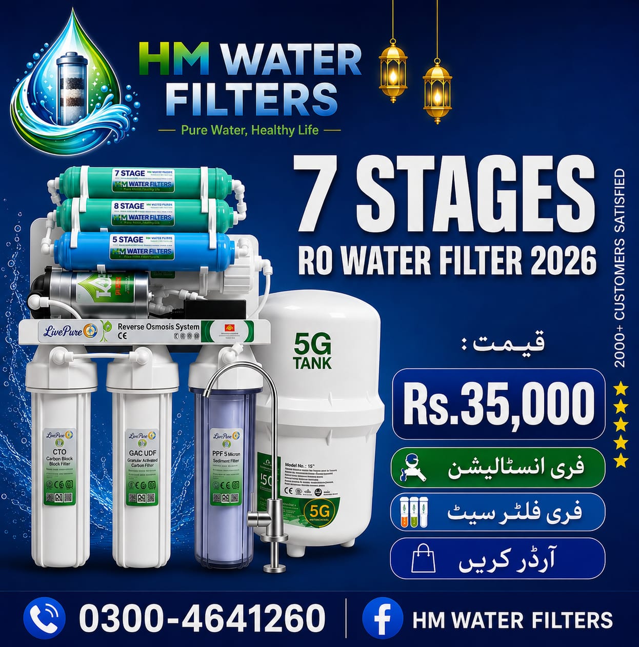HM 7 Stage RO Water Filter System